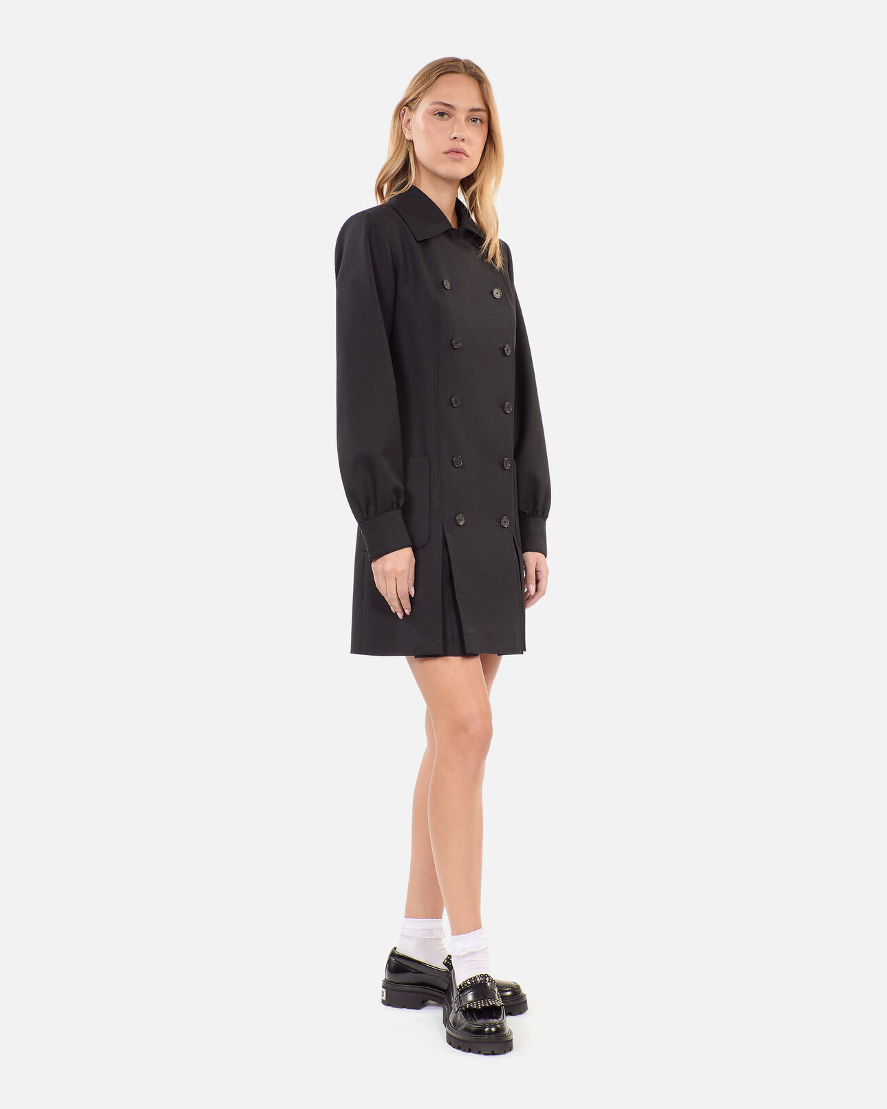 The Kooples WOMEN BLACK short black suit dress