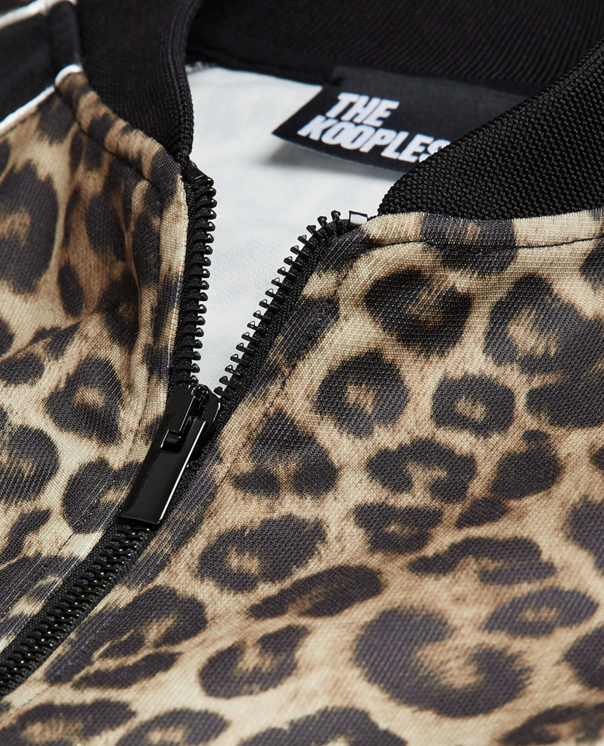 Sweatshirt mit Reißverschluss und Leopardenmuster, LEOPARD, hi-res image number null