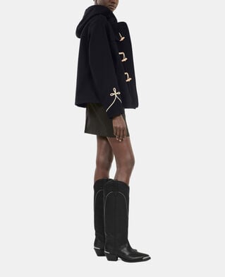 The Kooples FEMME BLACK bottes western en cuir noir