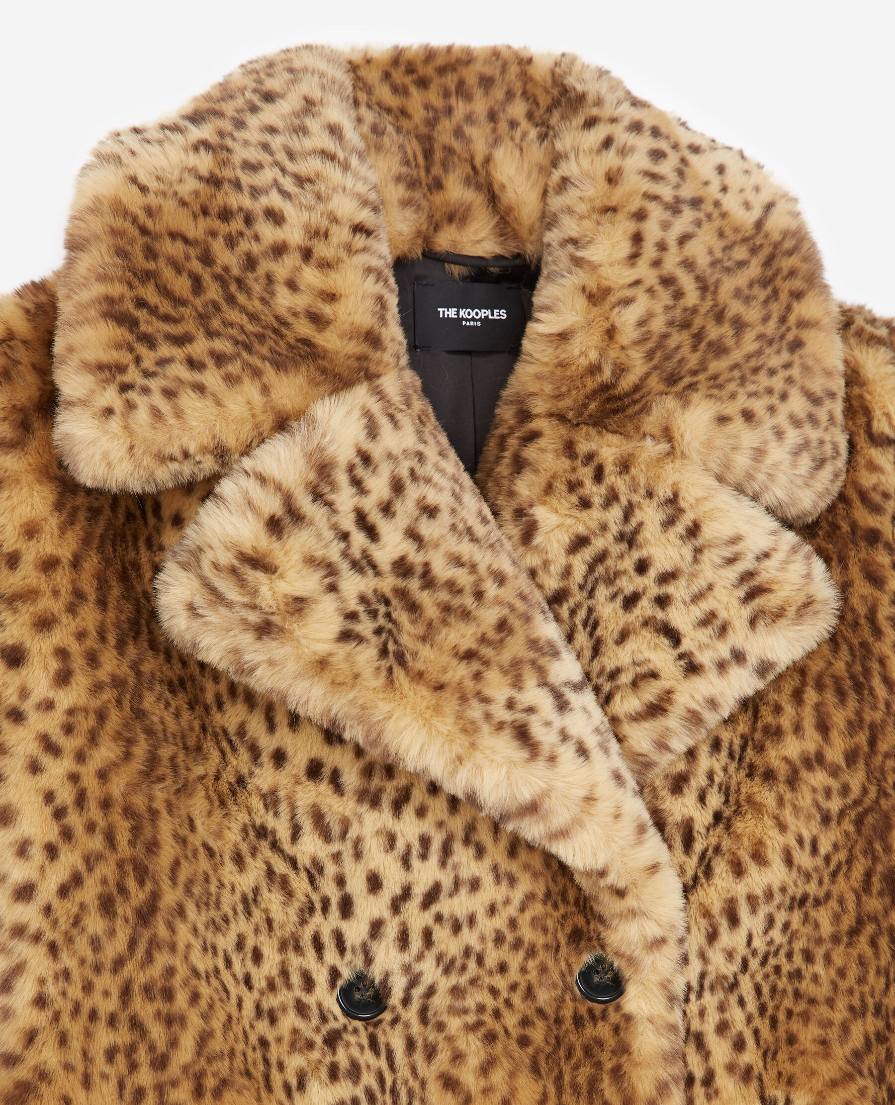 Manteau store imitation leopard