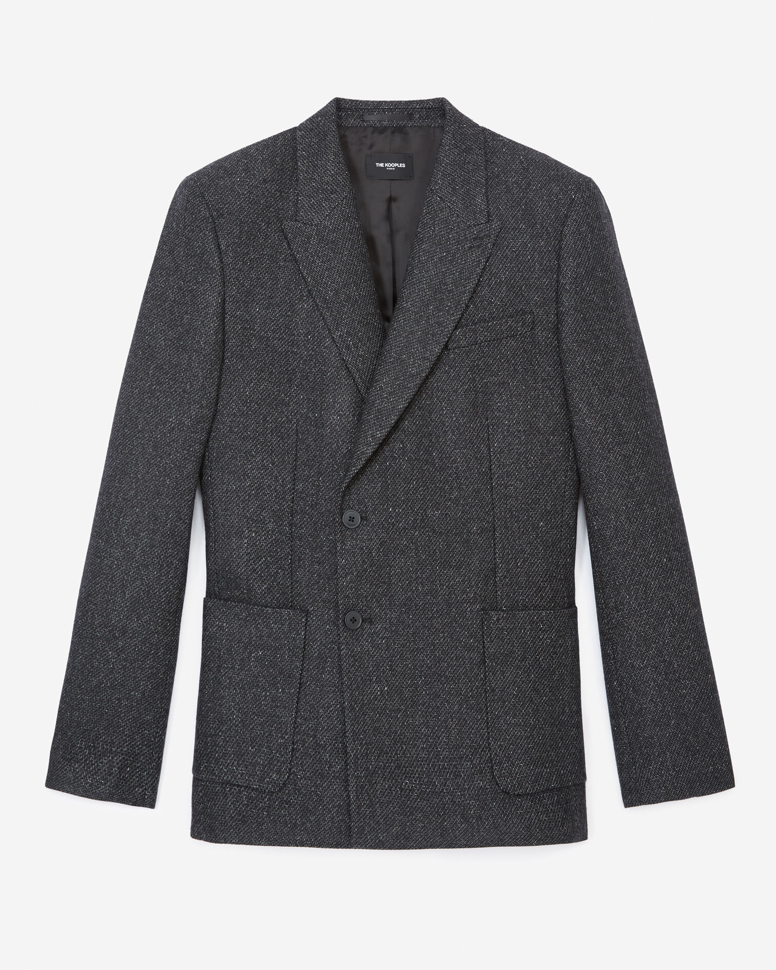 Blazerjacke zweireihig grau gerader Schnitt, GREY SILVER, hi-res image number null