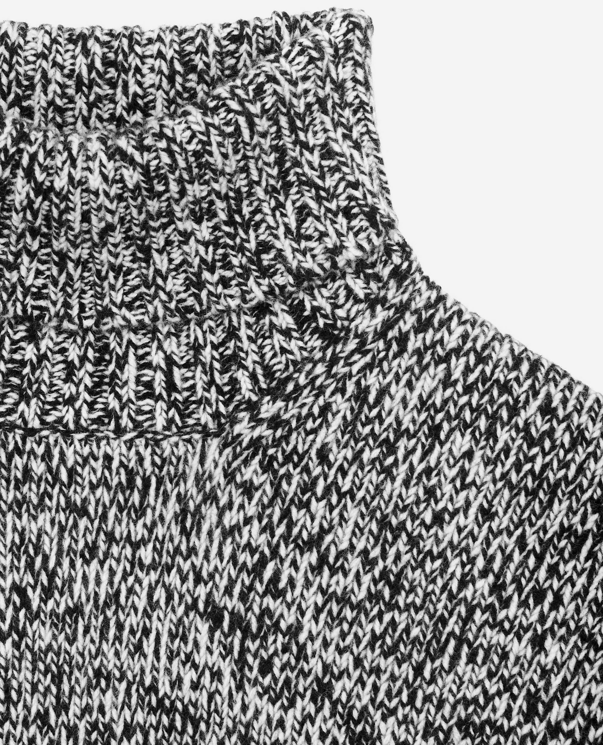 Mouliné-Rollkragenpullover in Schwarz und Weiß, BLACK WHITE, hi-res image number null