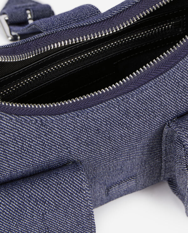 The Kooples FEMME USED RAPIECE sac amelia en denim bleu
