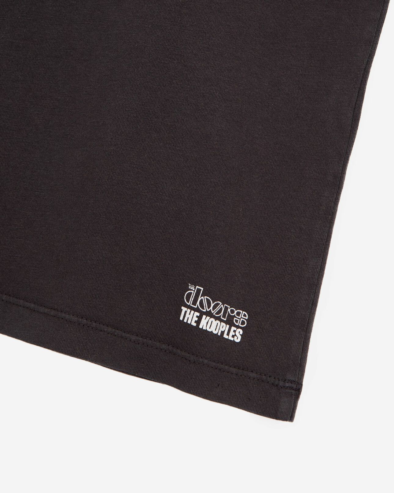 The Kooples MIXTE BLACK WASHED t-shirt the doors x the kooples noir délavé