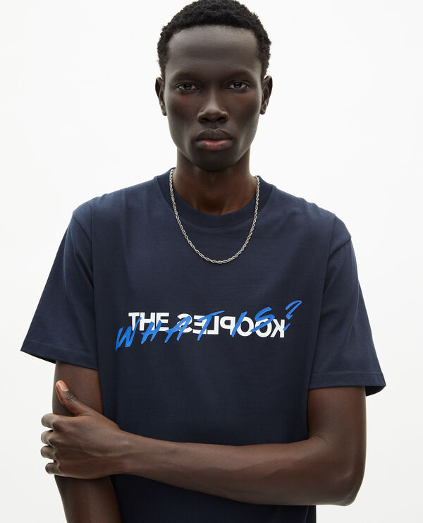 The Kooples MEN NAVY what is blue t-shirt