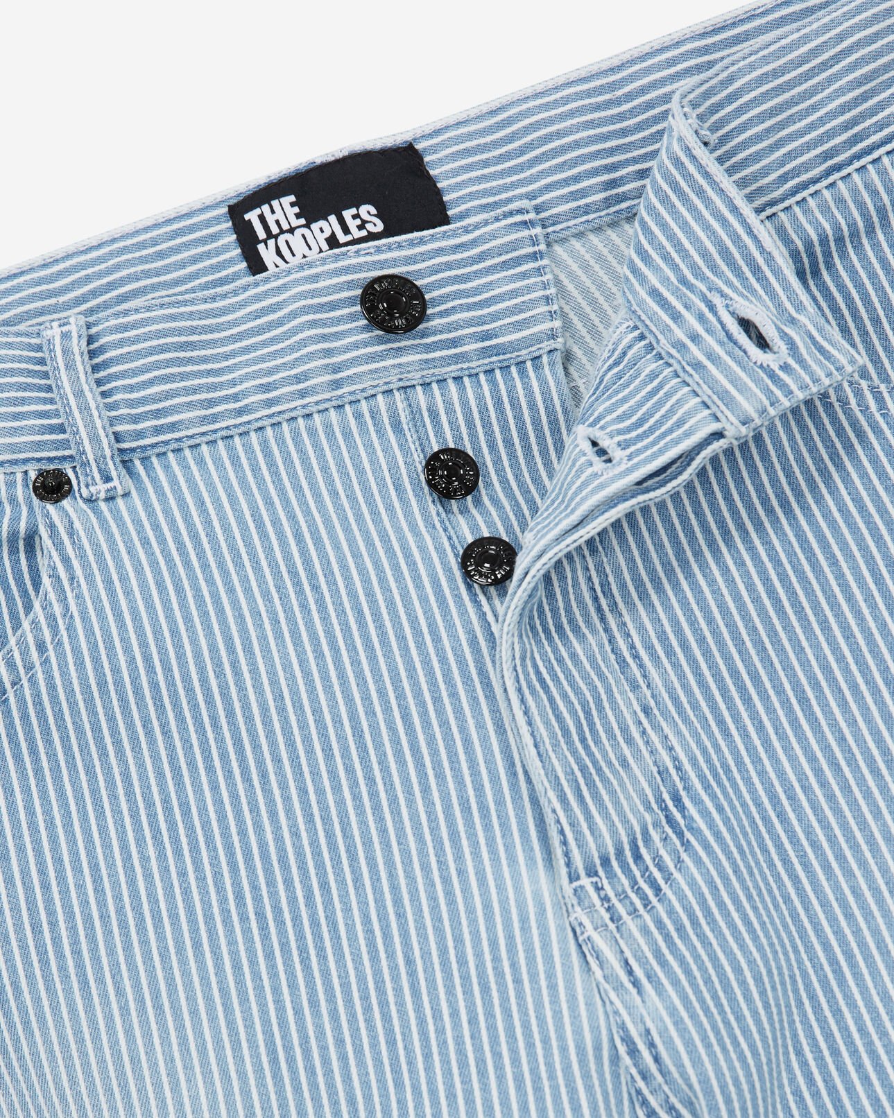 The Kooples HOMBRE BLUE DENIM vaqueros rectos rayas azules