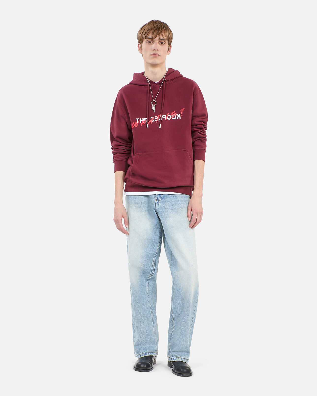 The Kooples MEN BURGUNDY burgundy what is hoodie