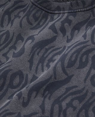 The Kooples HOMBRE BLACK WASHED sudadera estampada para hombre