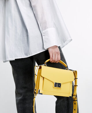 The Kooples WOMEN BRIGHT YELLOW small emily bag in yellow leather