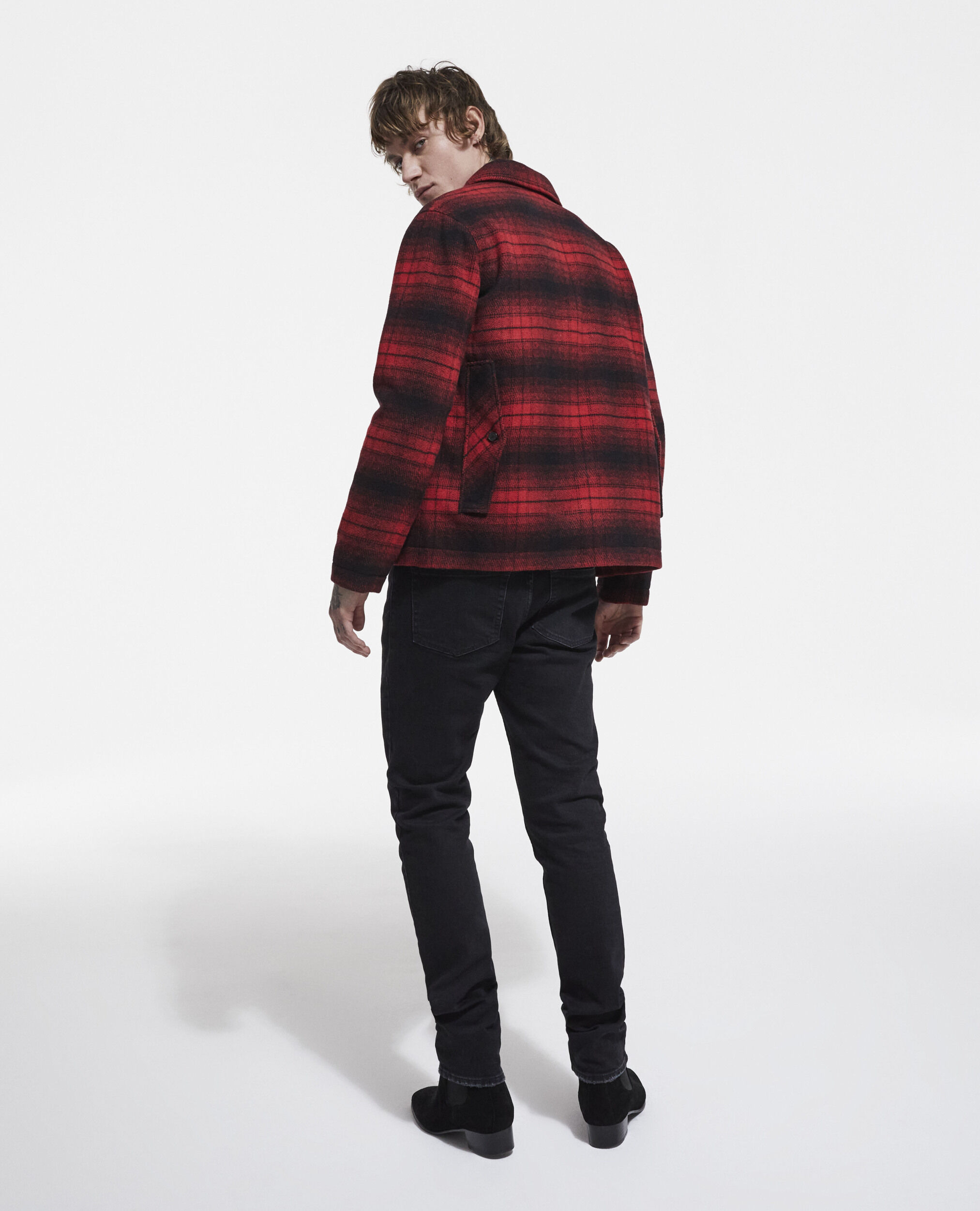 Karierte Wolljacke, RED / BLACK, hi-res image number null