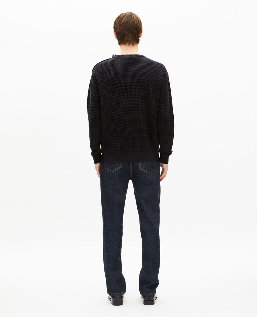 The Kooples MEN DARK NAVY navy button sweater