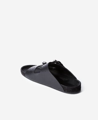 The Kooples H BLACK black leather sandals
