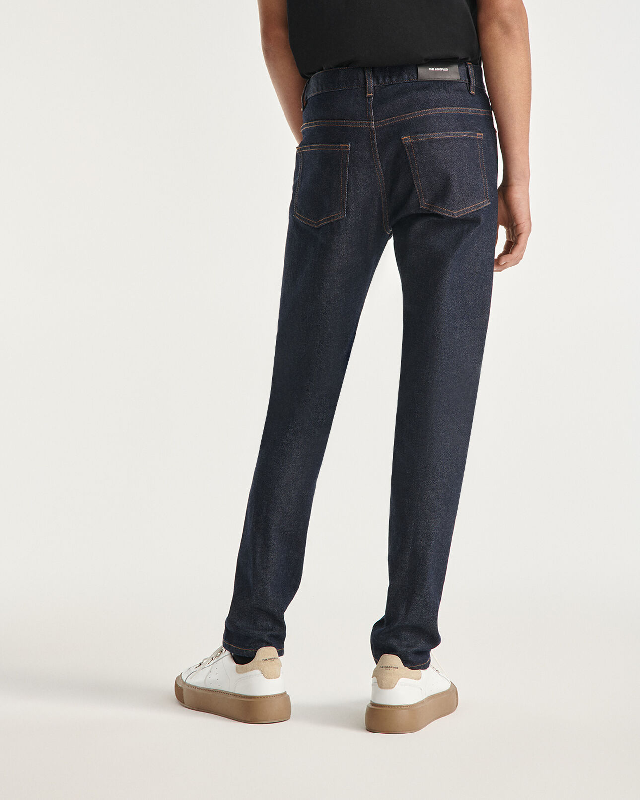 The Kooples MEN BLUE BRUT slim-fit dark blue jeans