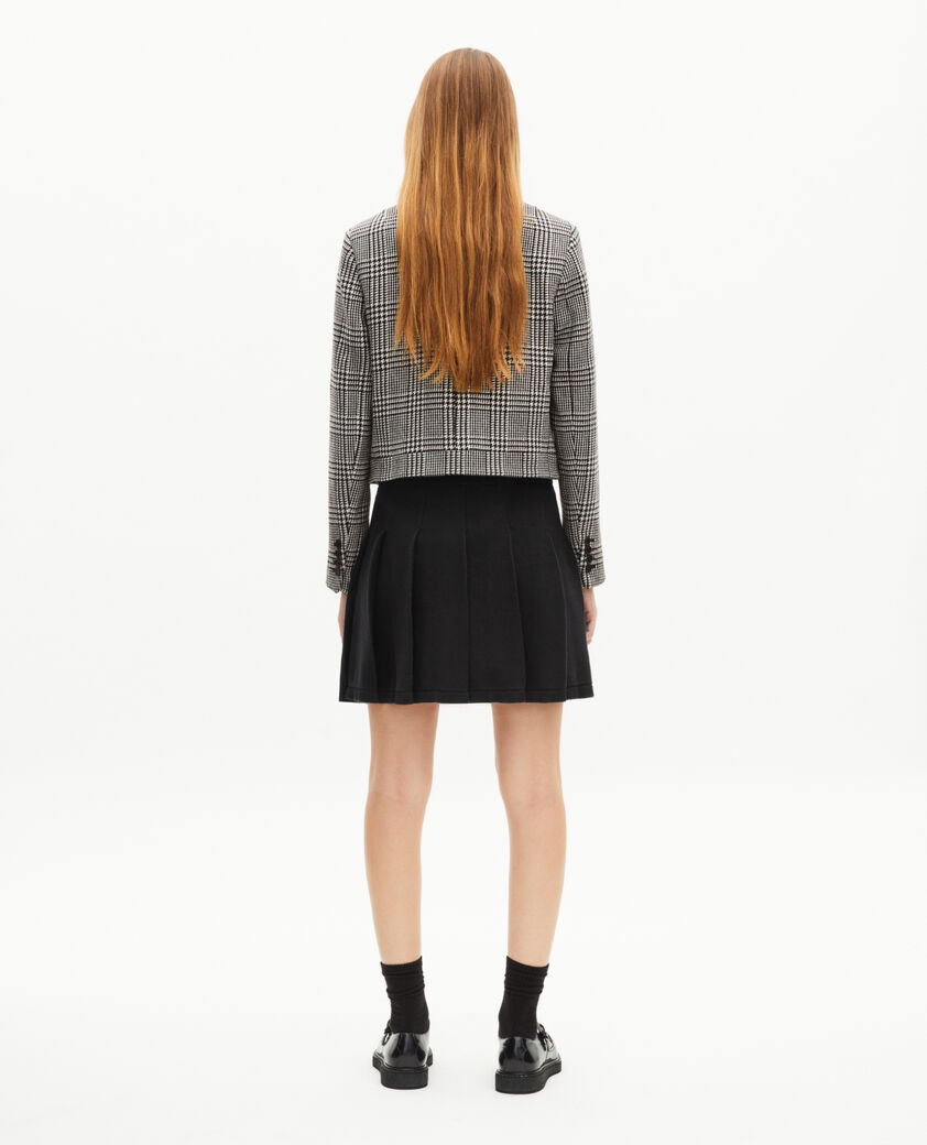 The Kooples WOMEN NAVY short black mesh skirt