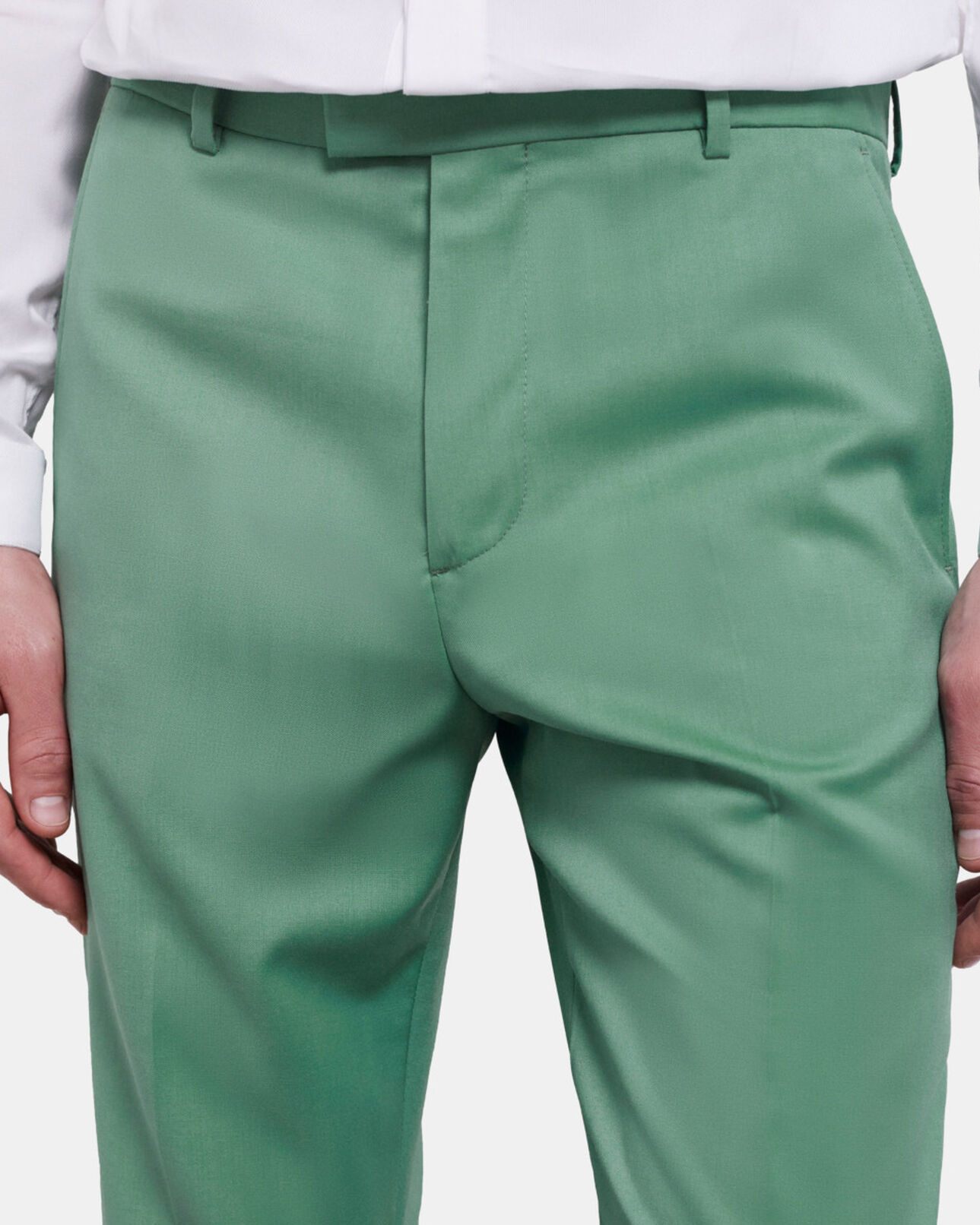 The Kooples HERREN GREEN grüne anzughose aus wolle