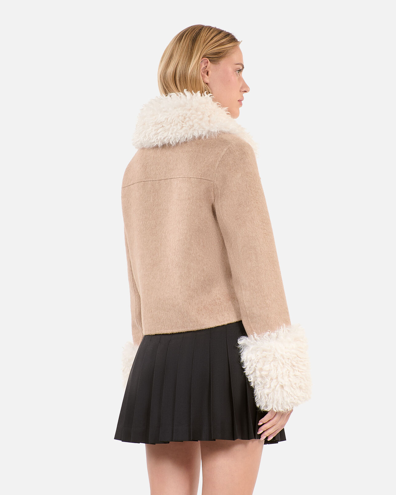 The Kooples WOMEN BEIGE LINEN beige jacket