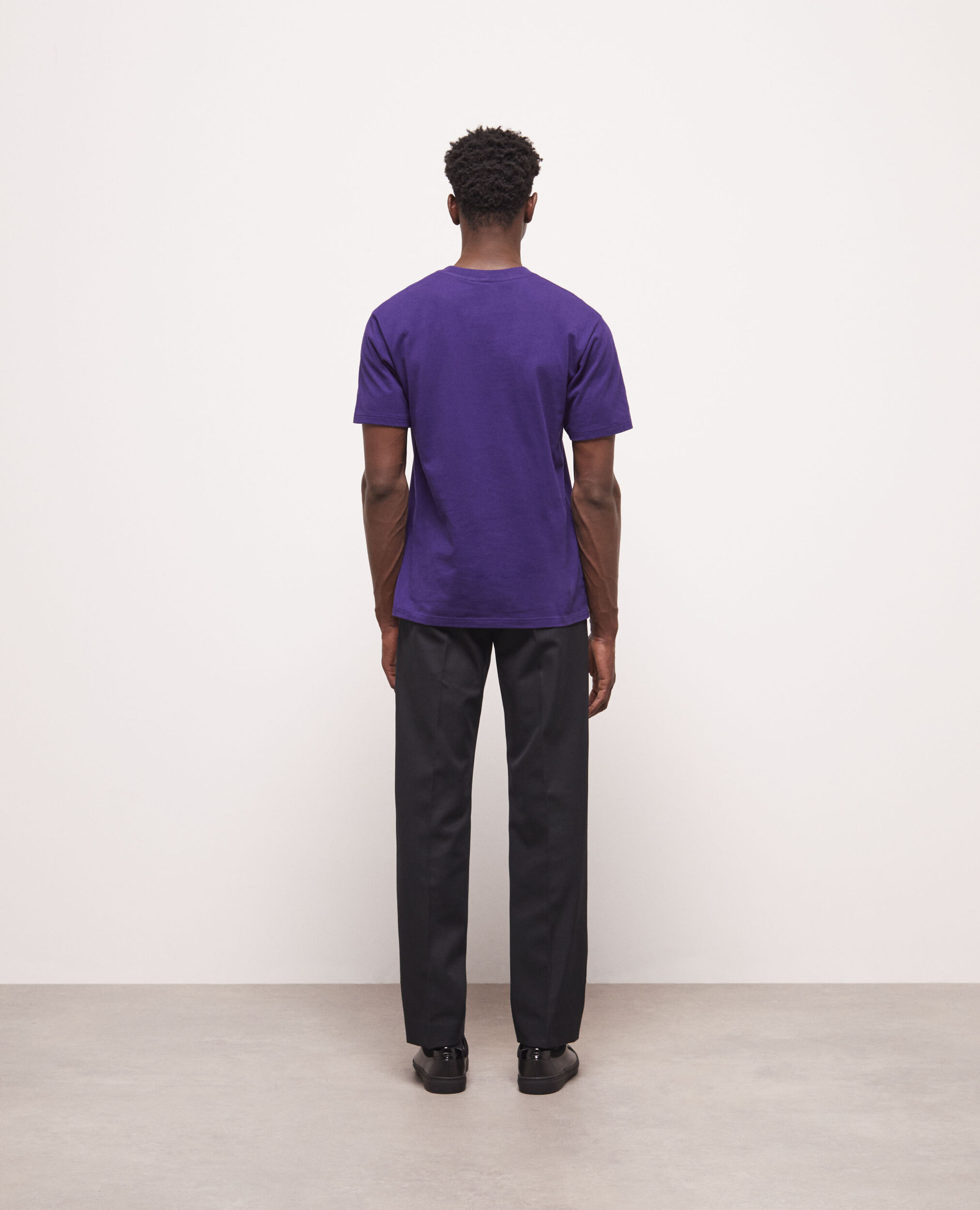 T-shirt à logo violet, PURPLE, hi-res image number null