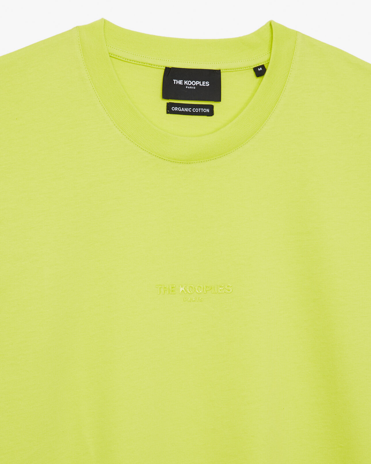 The Kooples HOMBRE YELLOW camiseta amarilla algodón fluorescente