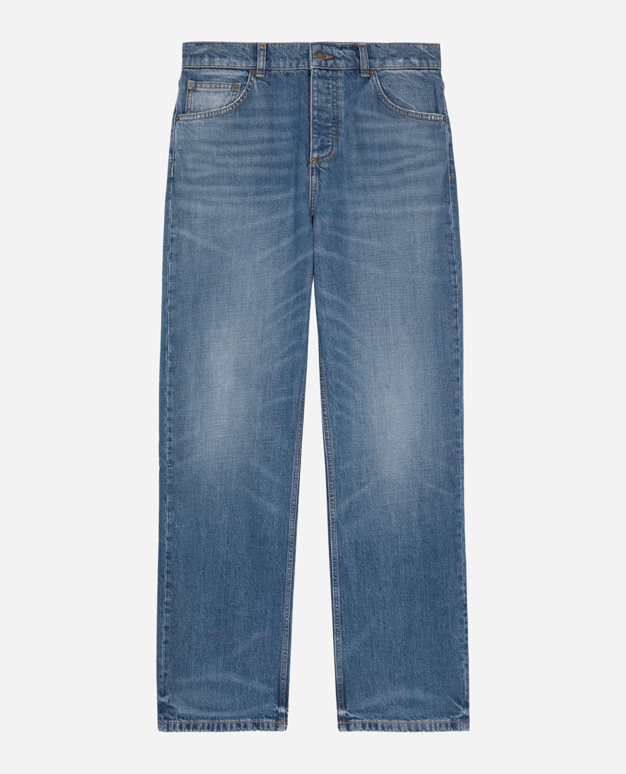 Blue baggy jeans, BLUE, hi-res image number null