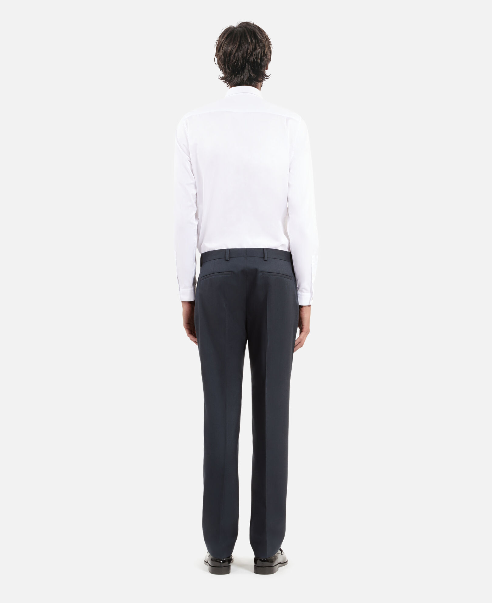 The Kooples MEN BLUE PETROL straight-cut blue suit pants