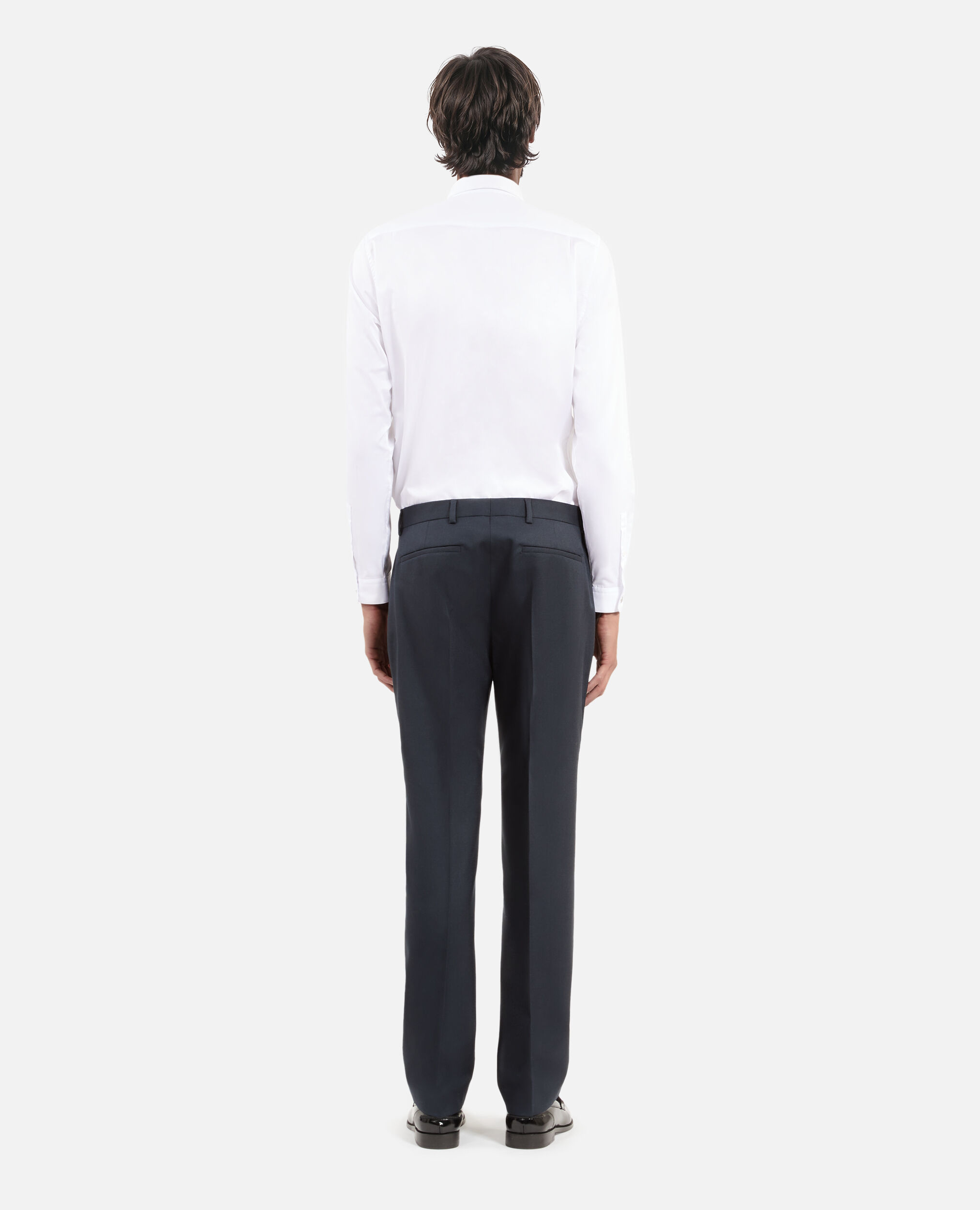 Straight-cut blue suit pants, BLUE PETROL, hi-res image number null