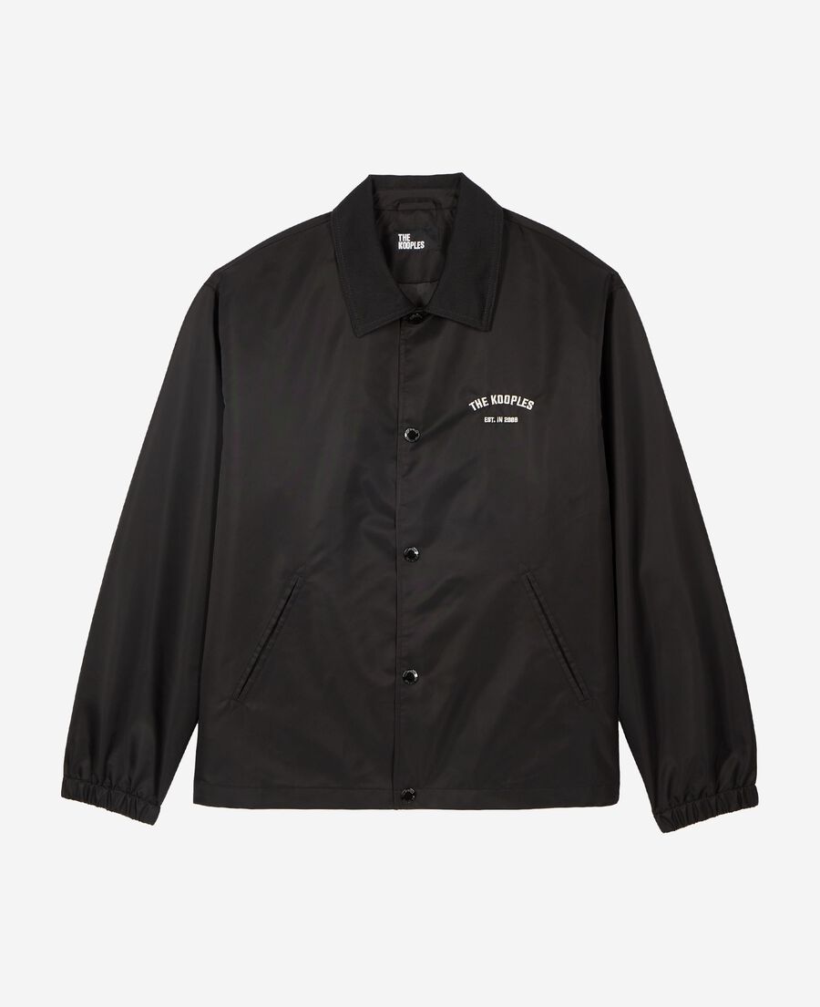 The Kooples HOMME BLACK blouson avec broderie dos noir