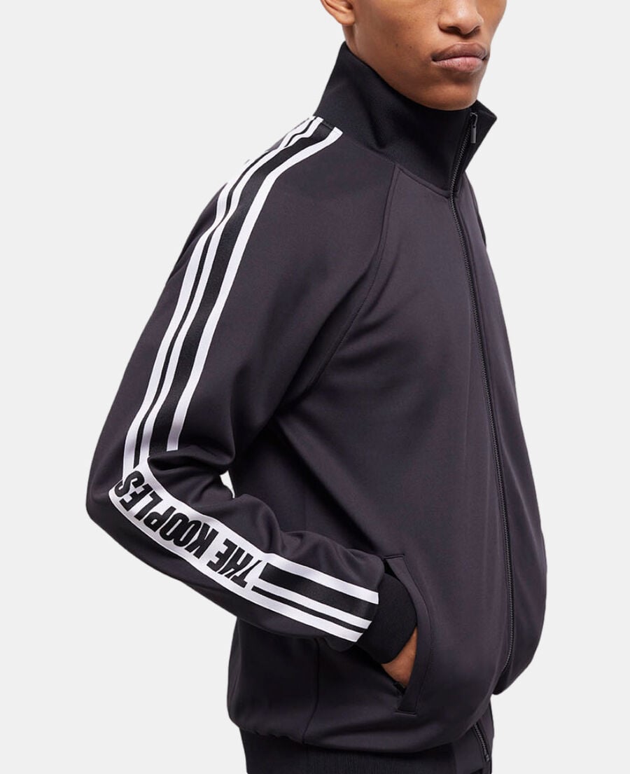 The Kooples HOMME BLACK blouson à logo noir