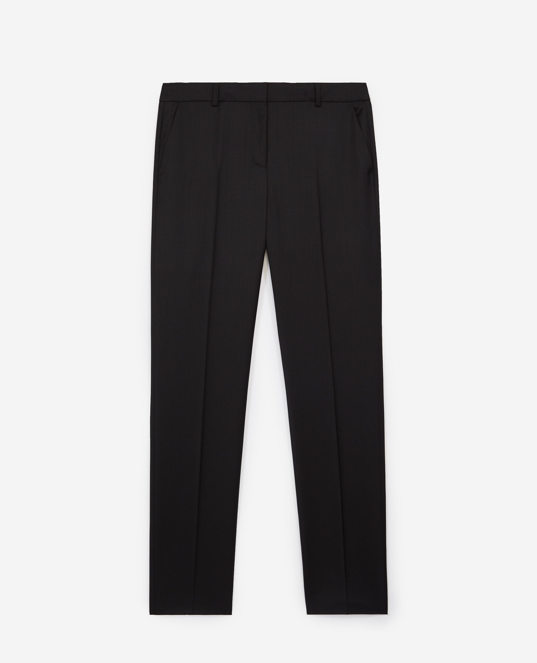 Formal flowing black pants in wool The Kooples US