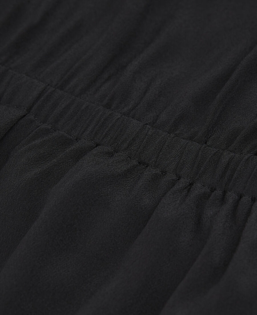 short black dress with knotted short sleeves
