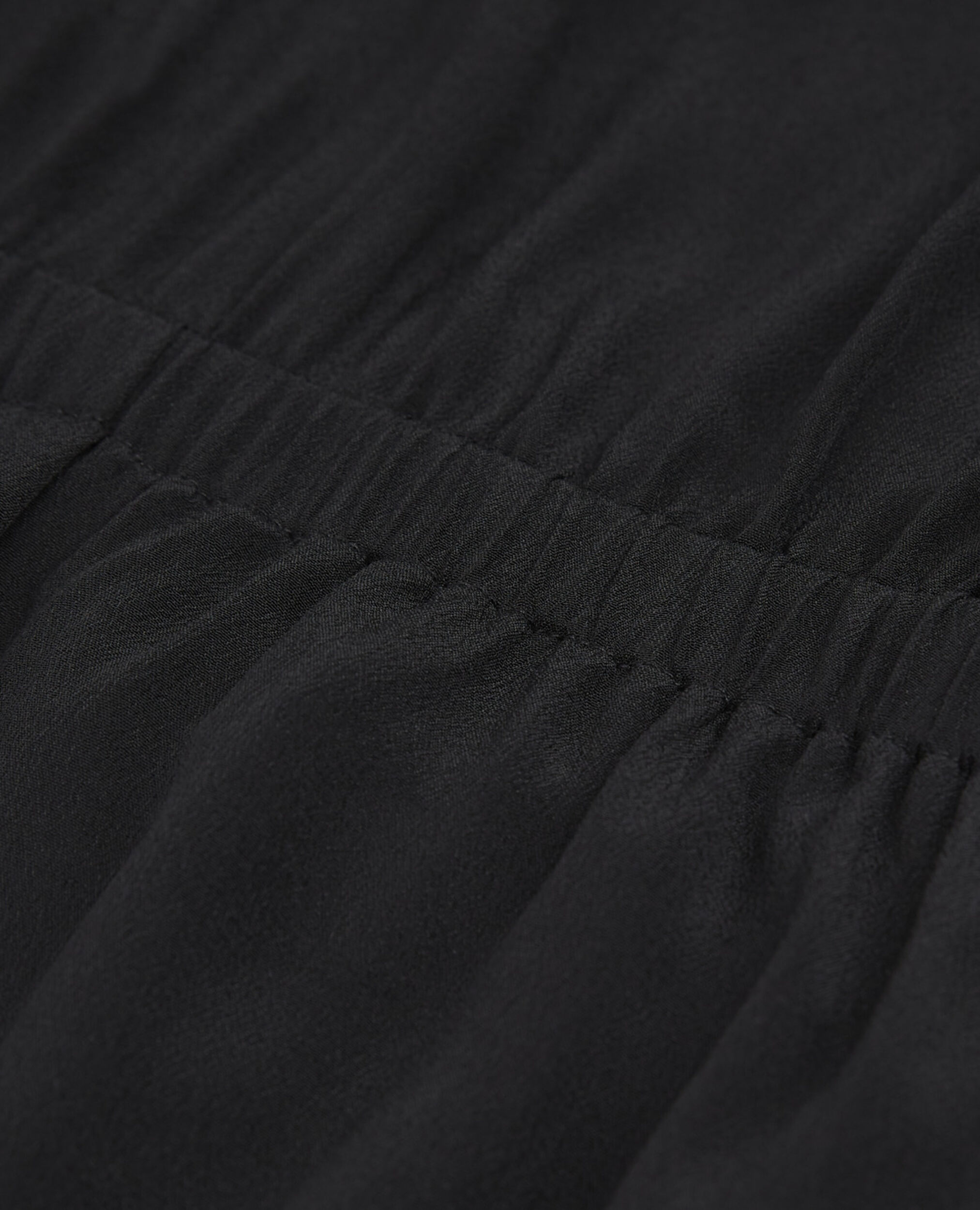 Short black dress with knotted short sleeves, BLACK, hi-res image number null