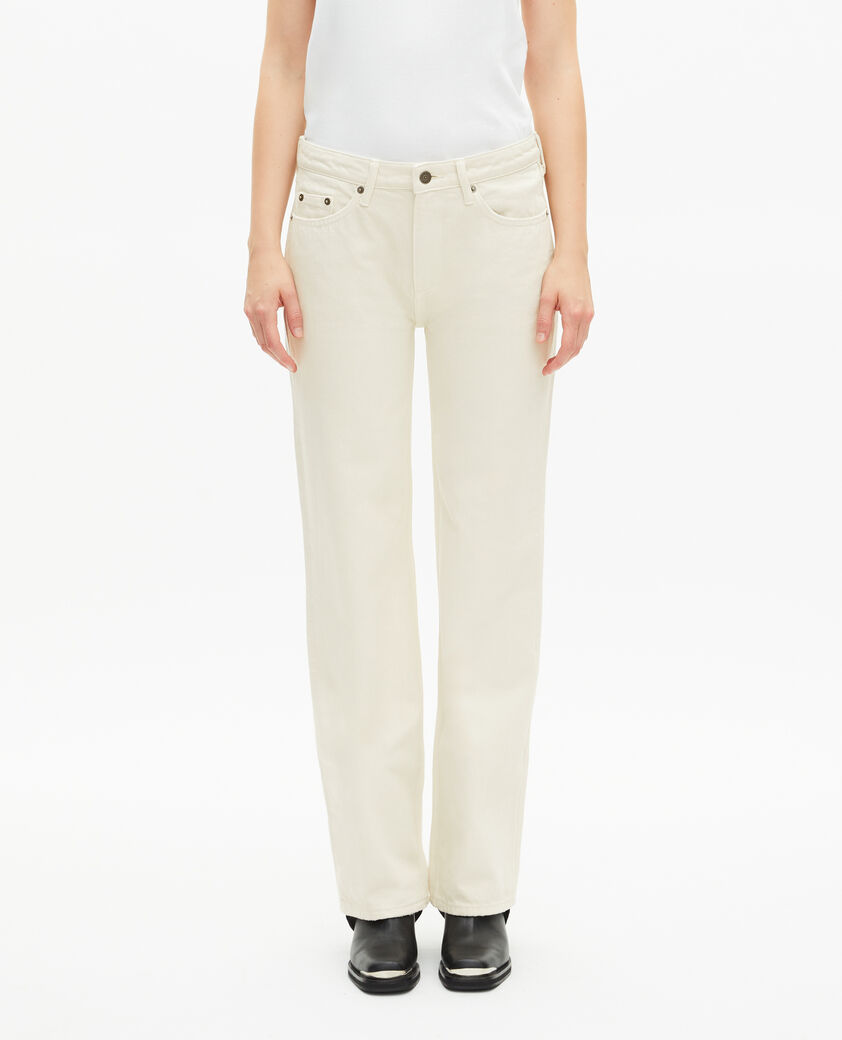 The Kooples WOMEN ECRU ecru straight jeans