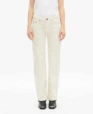 The Kooples F ECRU ecru straight jeans