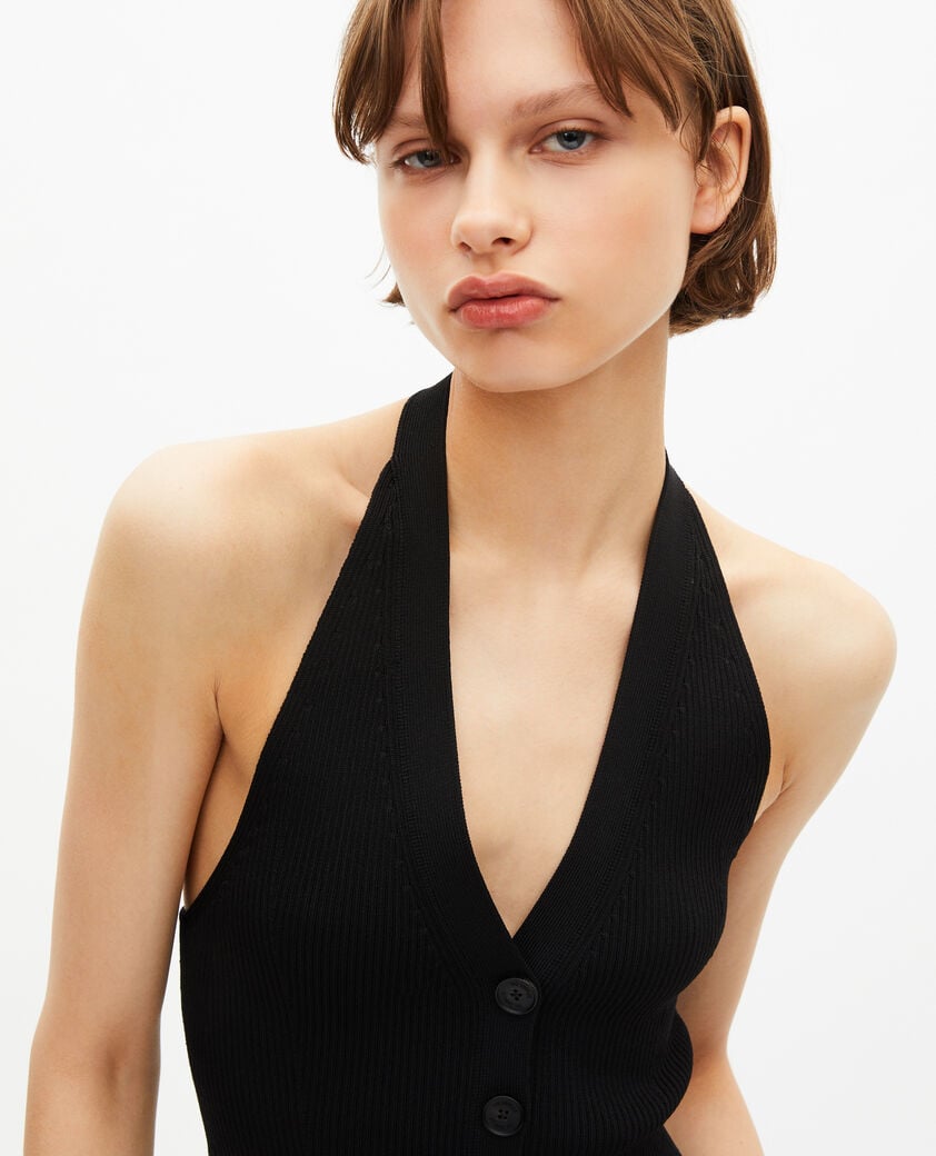 The Kooples F BLACK black mesh top
