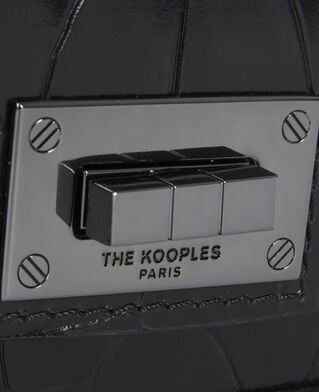 The Kooples WOMEN BLACK nano emily bag in black leather