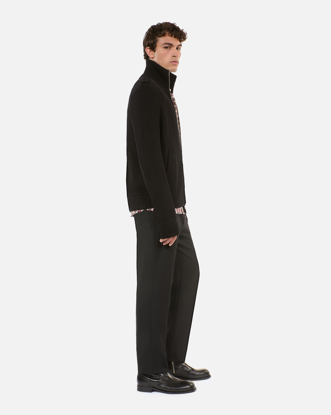 The Kooples MEN BLACK black cotton cardigan