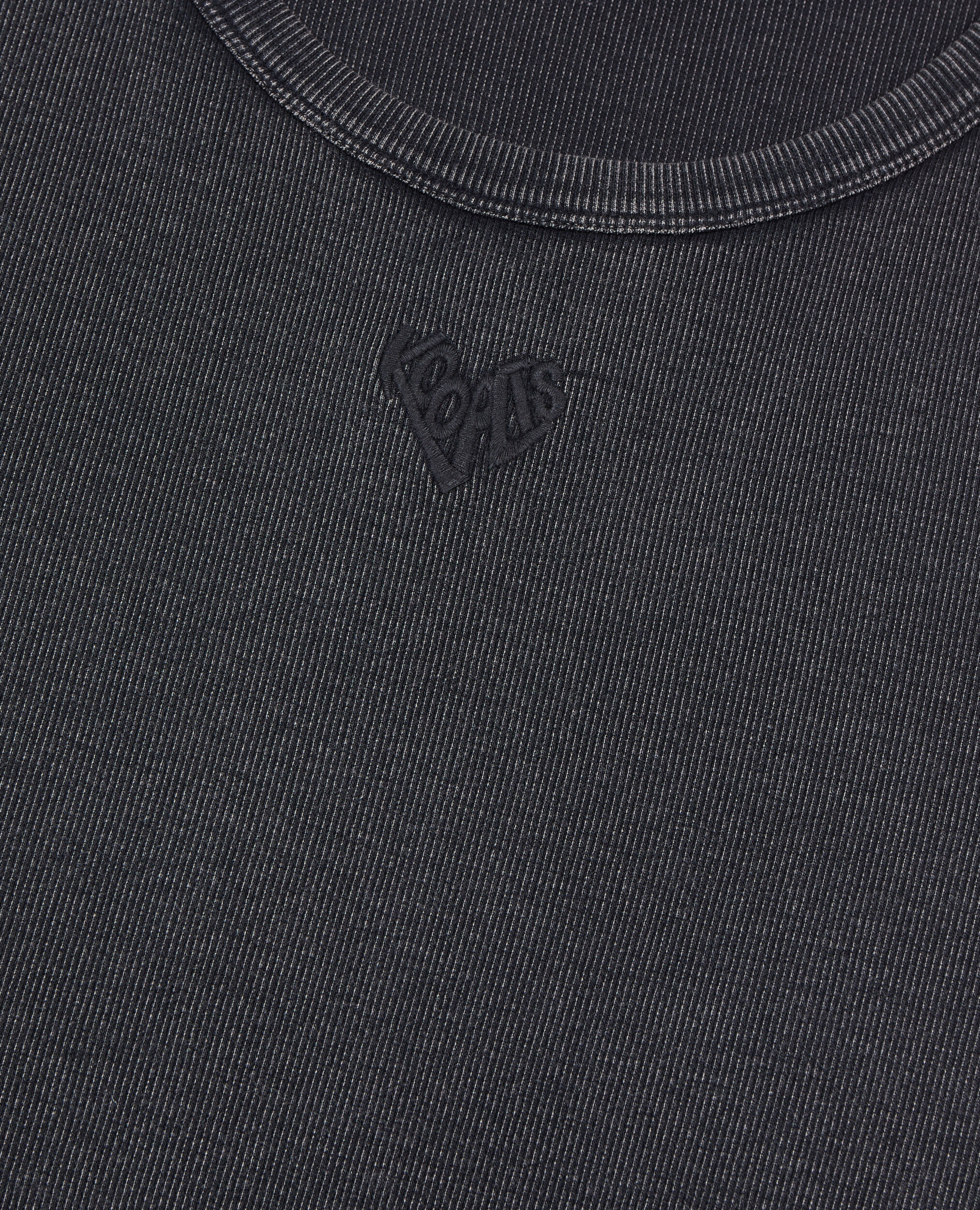Black Kooples heart tank top, BLACK WASHED, hi-res image number null