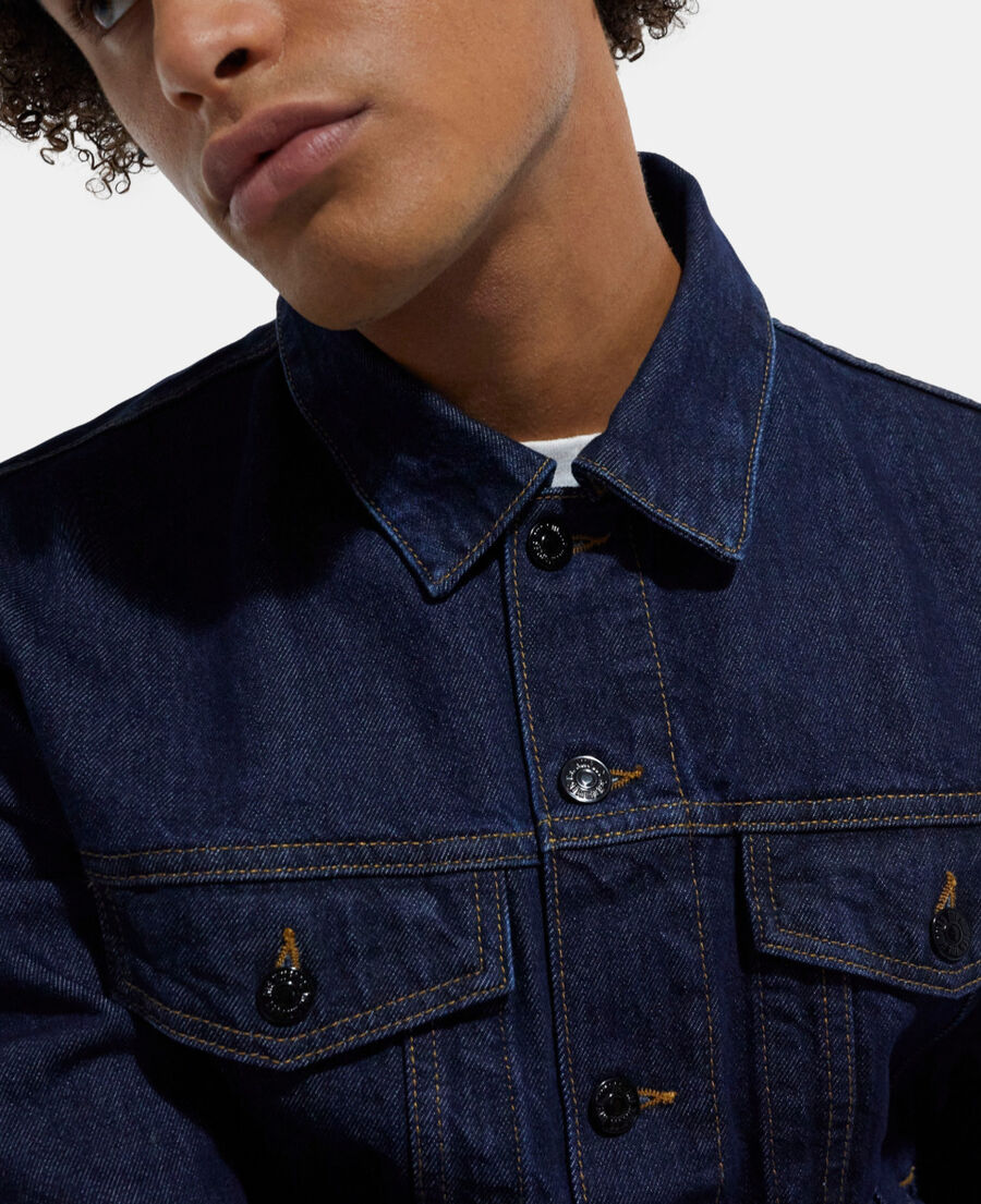 The Kooples HOMME BLUE BRUT blouson en jean bleu