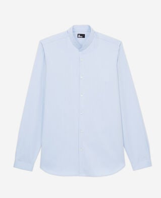 The Kooples MEN LIGHT BLUE blue shirt with officer collar