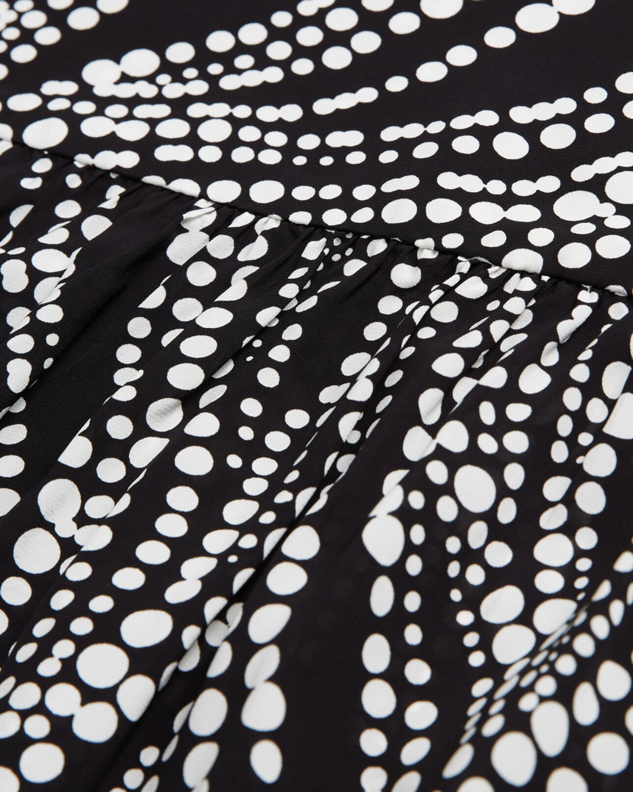 The Kooples WOMEN BLACK WHITE short printed skirt