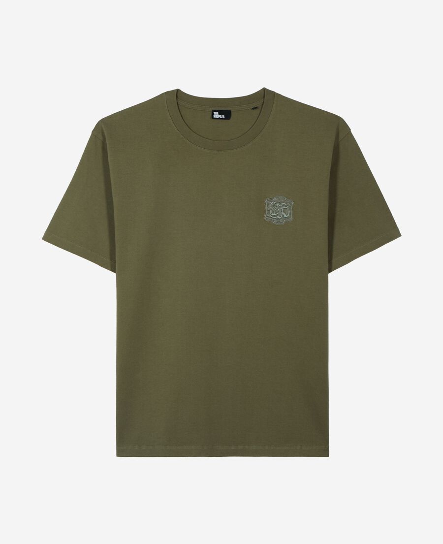 The Kooples MEN FORET t-shirt with the kooples khaki crest