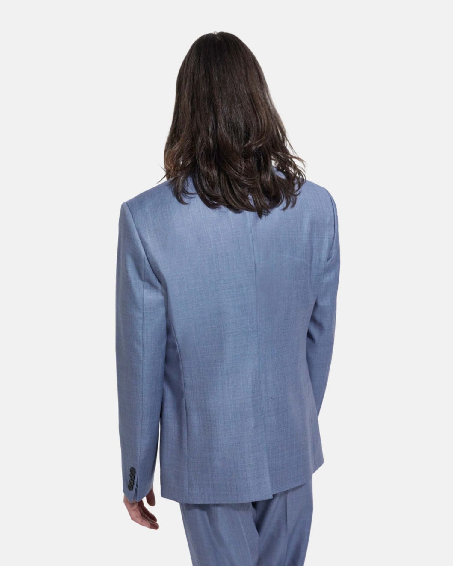 Formal sky blue jacket with three pockets, SKY, hi-res image number null