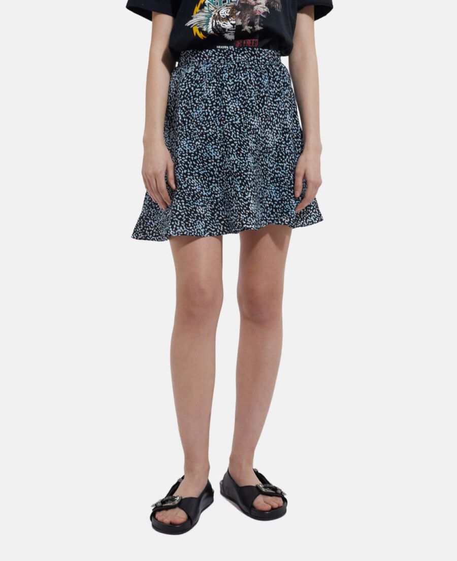 short blue skirt