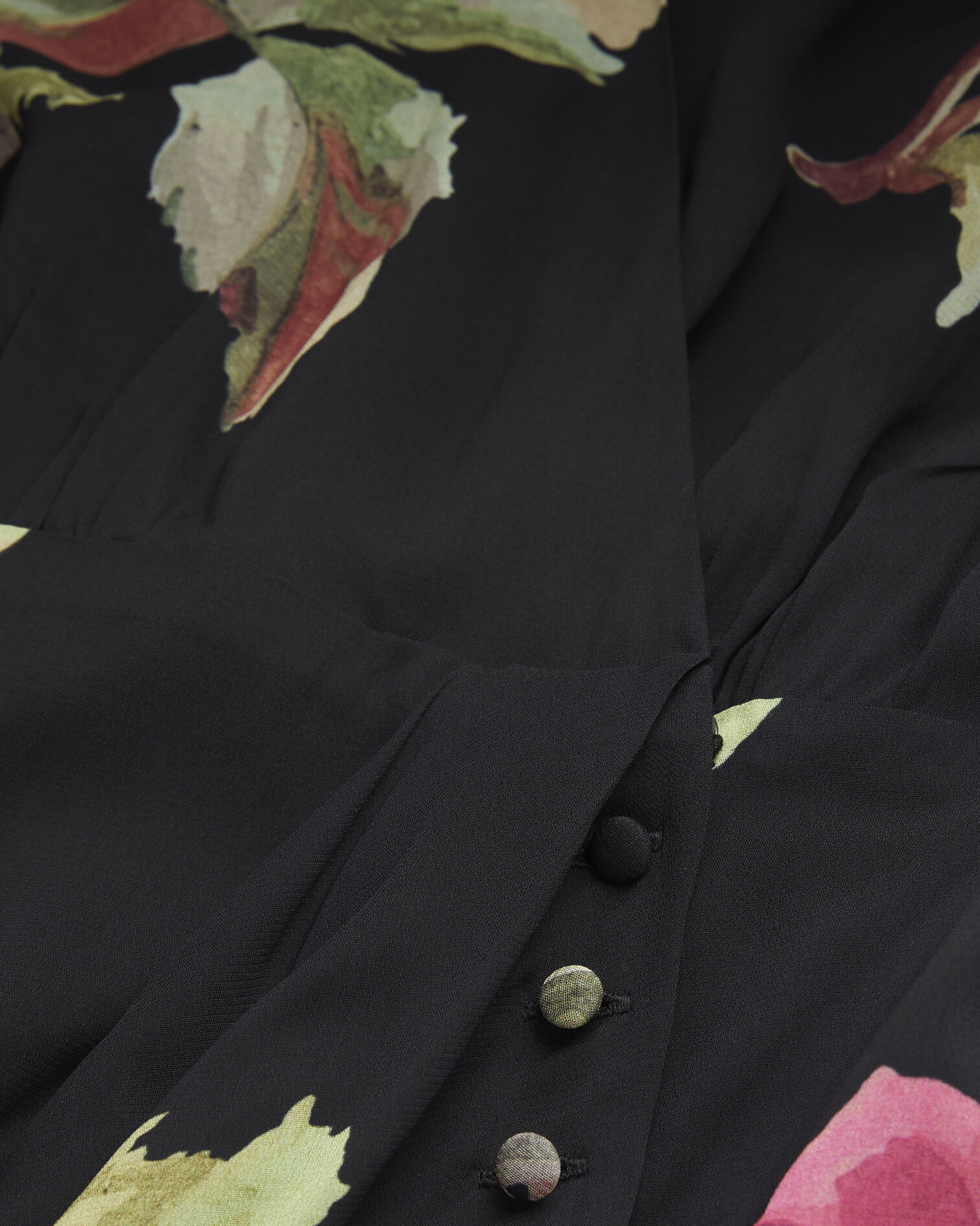 Short printed dress, PINK BLACK, hi-res image number null