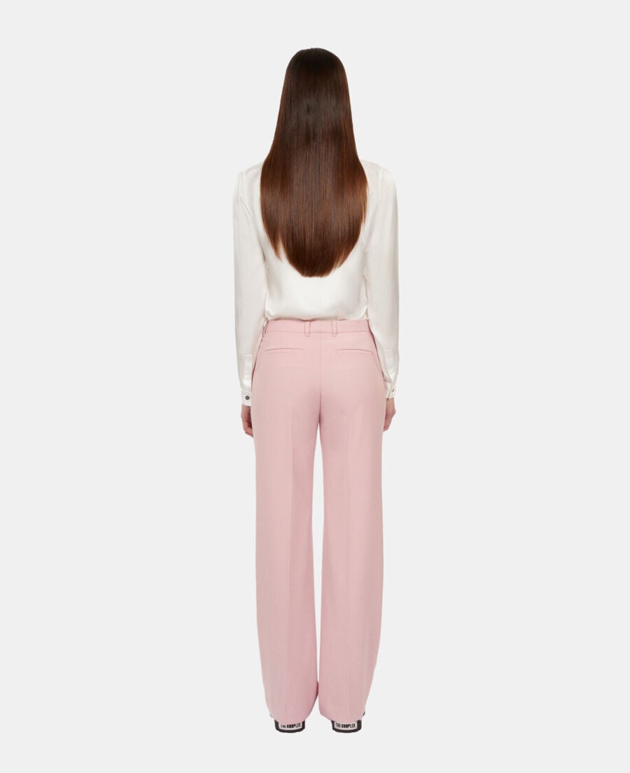 The Kooples DAMEN PASTEL PINK rosa anzughose aus einer wollmischung