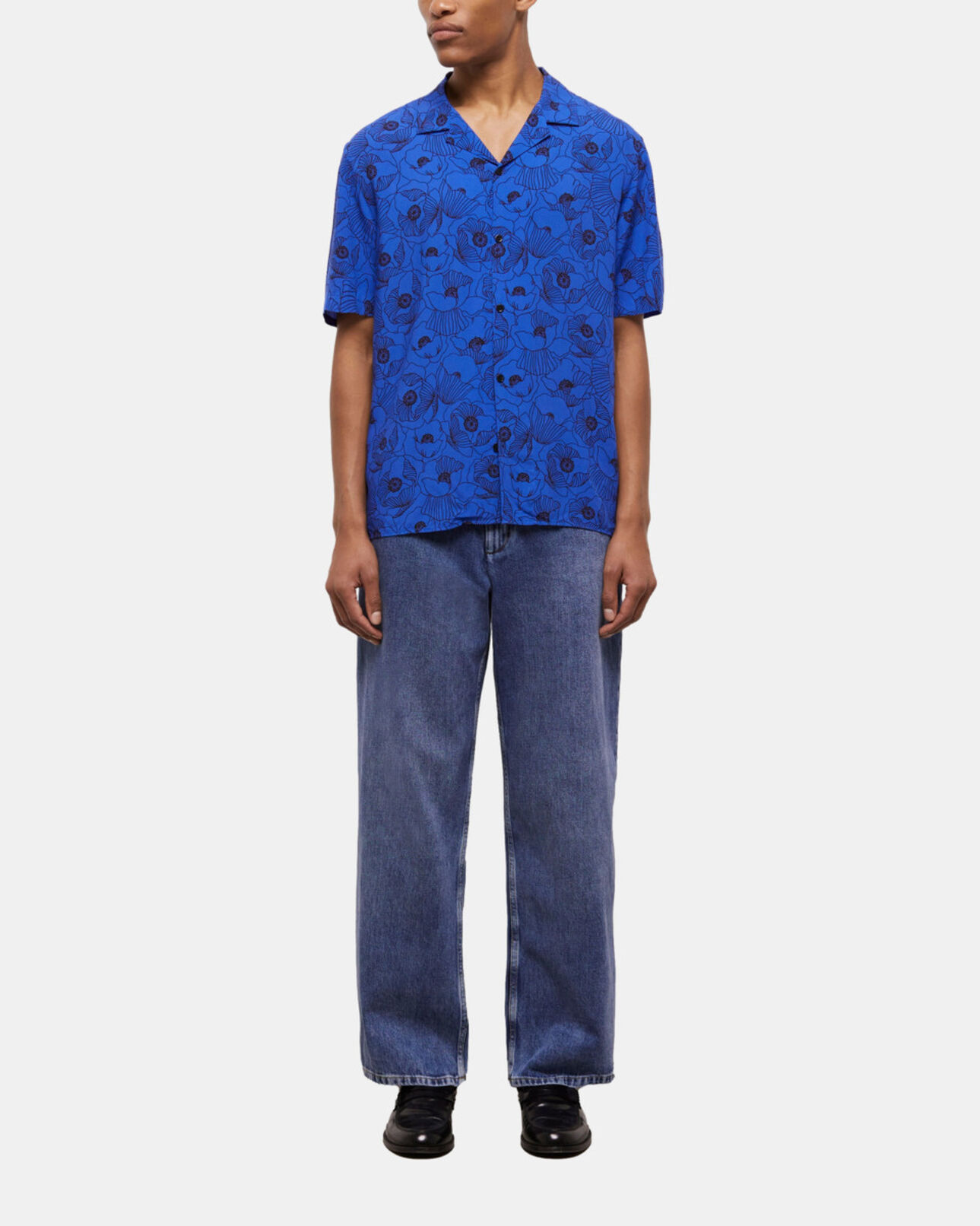 The Kooples MEN BLUE printed shirt