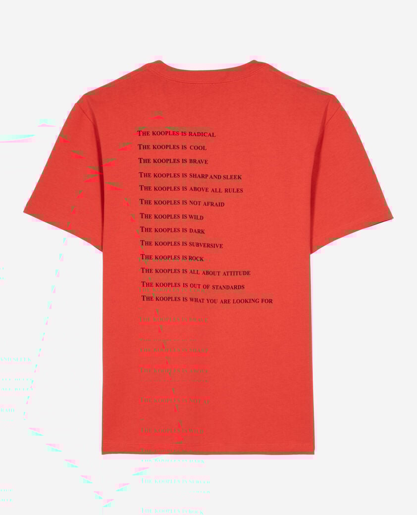 The Kooples HERREN RED rotes t-shirt what is