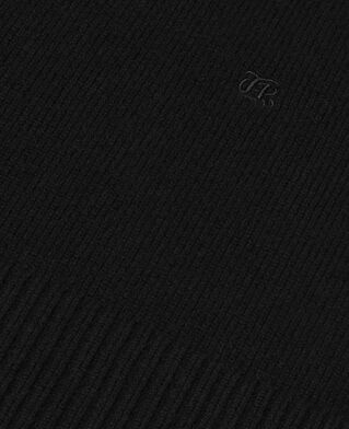 The Kooples WOMEN BLACK black cashmere stand-up collar sweater