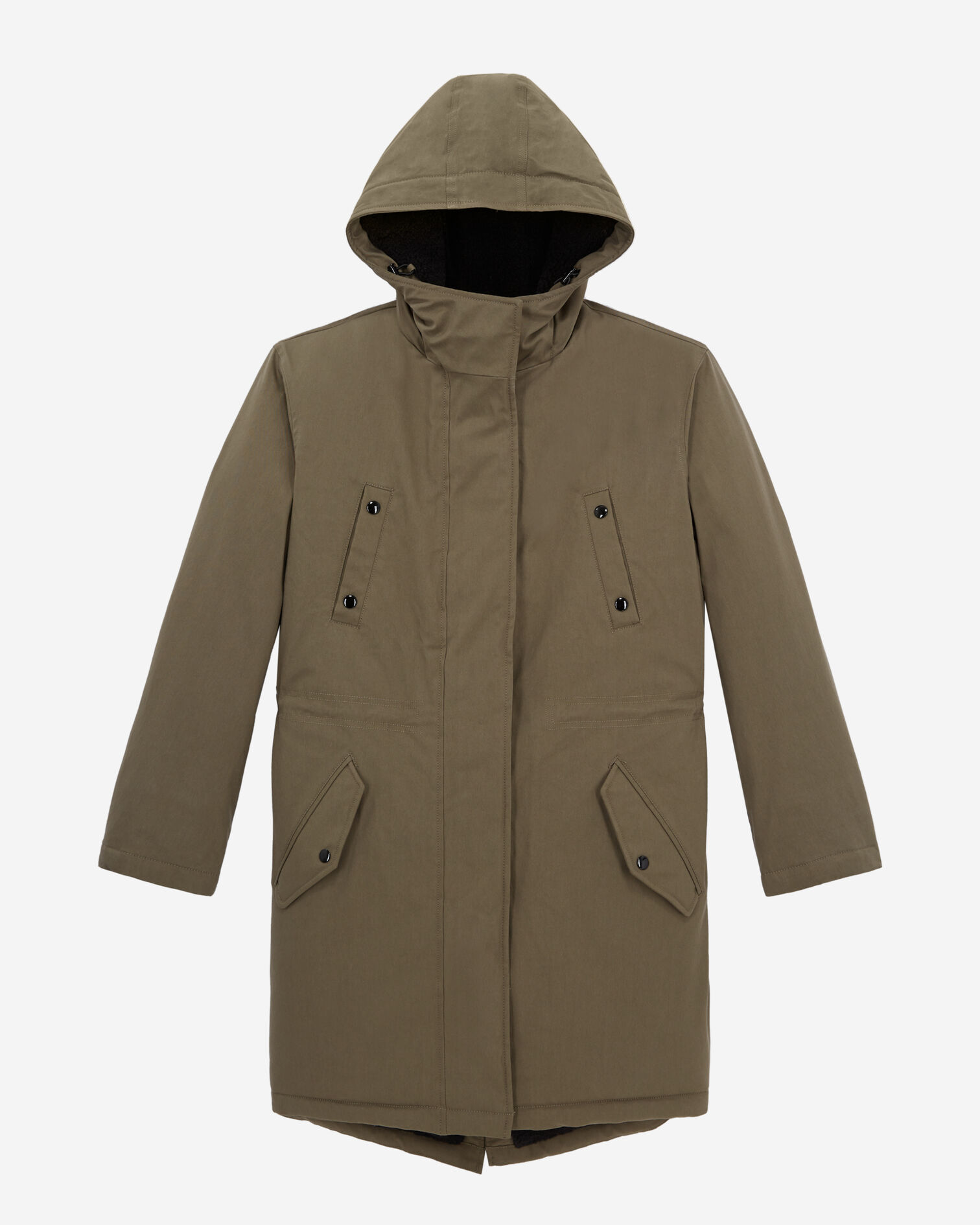 Parka longue kaki, ALGUE, hi-res image number null