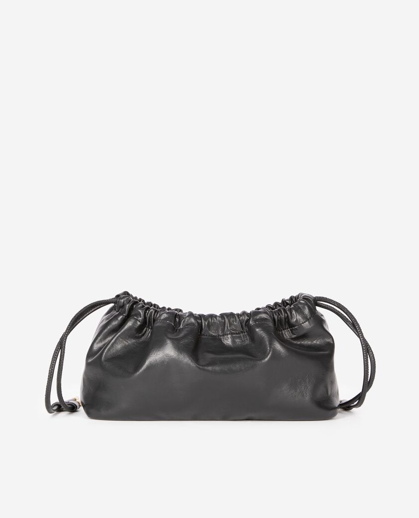 The Kooples FEMME BLACK sac taylor en cuir recycl&eacute; noir