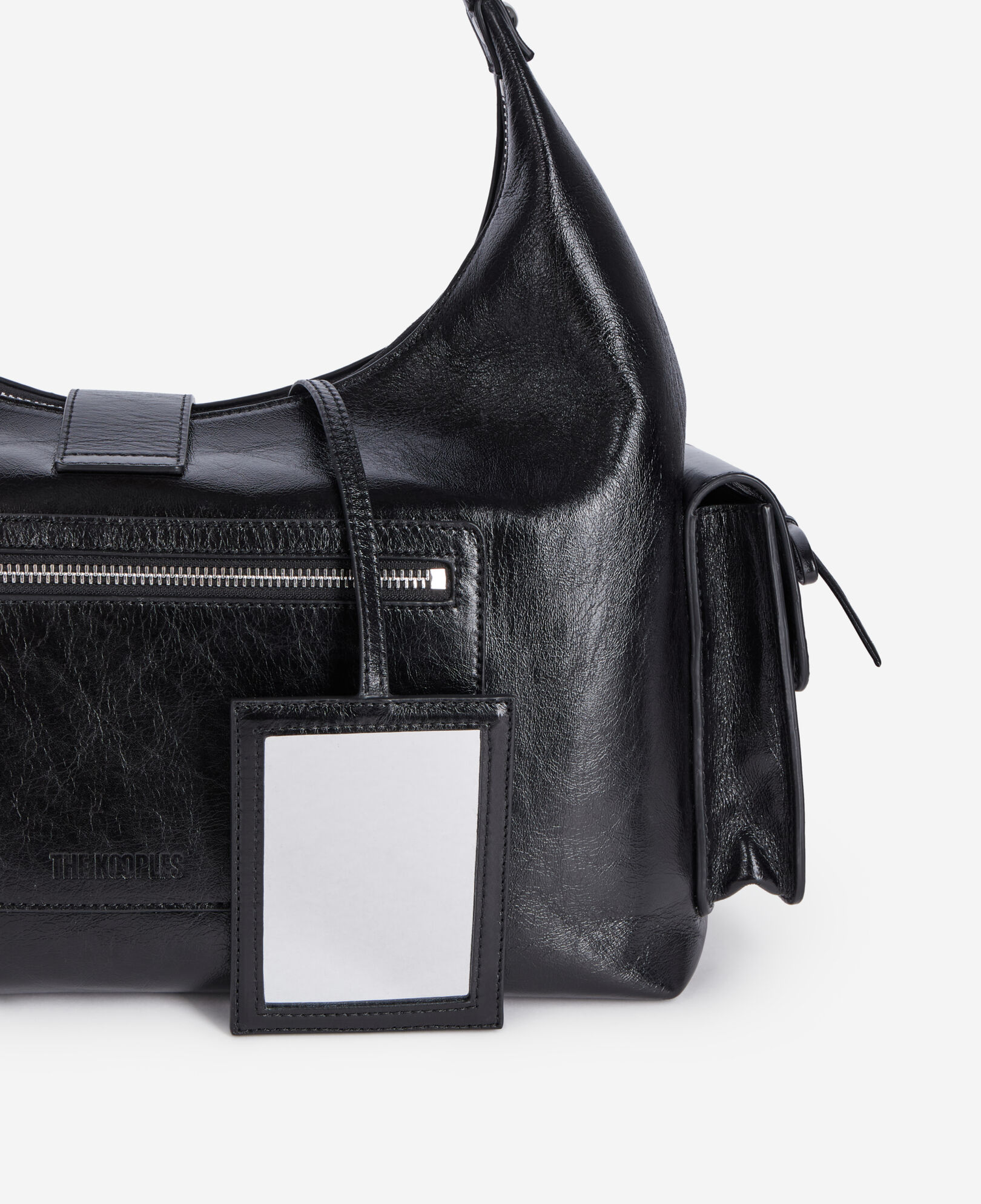 The Kooples WOMEN BLACK black leather amelia xl bag
